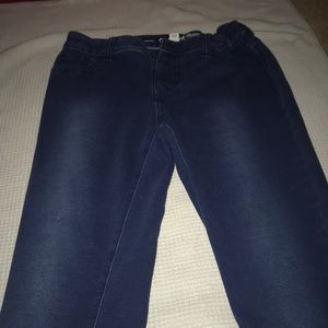 dark blue jeans
